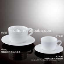 Hot Sell Hotel &amp; Restaurant Coffee Cup, Caisses dotées Coupe Espresso, Souvenirs Design Porcelain Cup